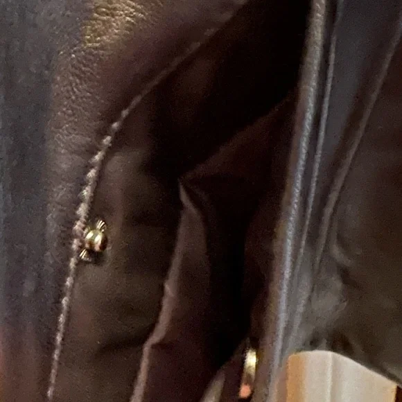 Via Spiga Women’s lamb leather black jacket with black knit. Size medium - Picture 5 of 8